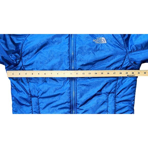 The North Face Blue Padded Puffer Full-Zip Jacket Women's Large - Picture 3 of 7